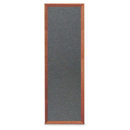 United Visual Products Slim Style Indoor Enclosed Corkboard, 24 UVRDS23SBH-SATIN-BLSPRU